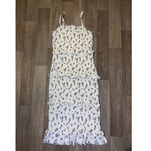 Baby pink dress , white dress